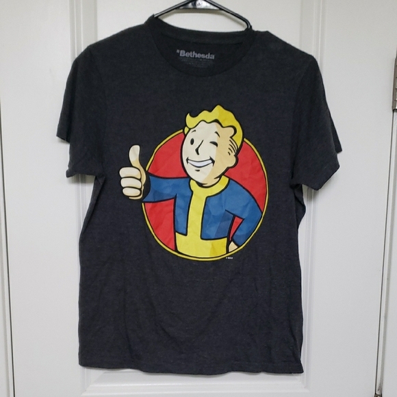 Bethesda Graphic T-Shirt with Vault Boy Design - Picture 1 of 3